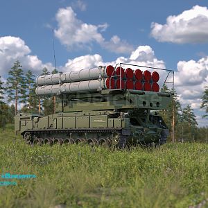 ЗРК "БУК-М3", пусковая становка (ПУ)